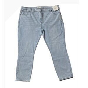 Abercrombie & Fitch The Skinny High Rise Jeans Womens Plus Size 36/22 Light Wash